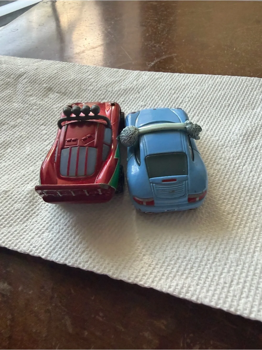Christmas lighting McQueen and Christmas sally play condition/fair condition